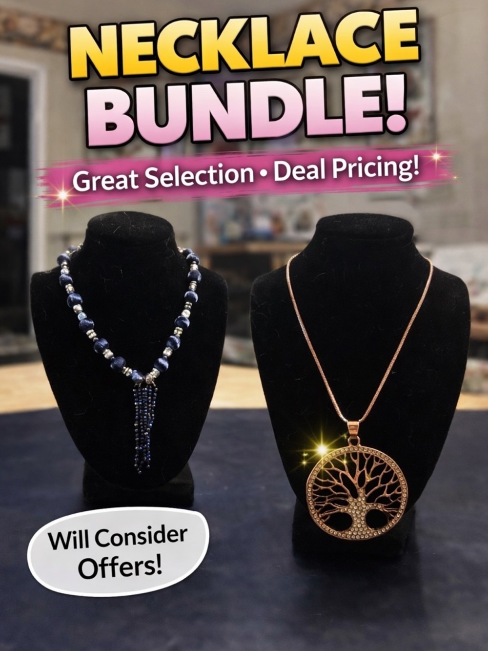 Necklace Bundle!! Pick more bundles, send offer!!